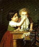Amalia Lindegren mors lilla hjalpreda France oil painting artist